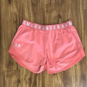 Under Armour Pink Athletic Shorts medium